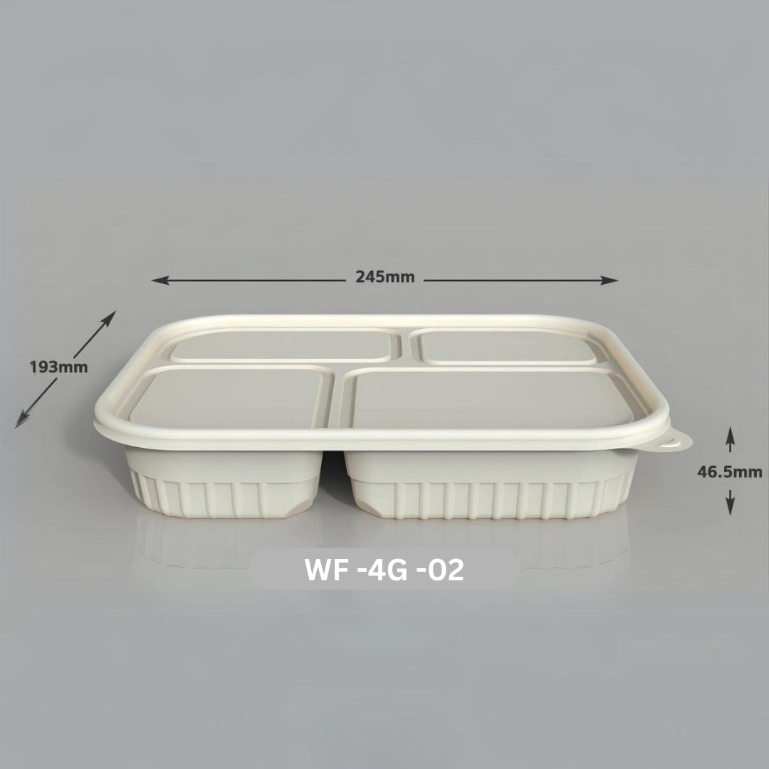 WF 4CP GRID 02 (WL) CORNSTARCH MEAL TRAY