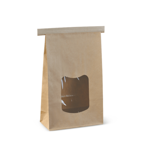 Detpak Large Window Tin-Tie Bag (C615S0010)