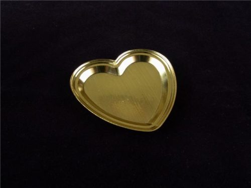 Metallic Heart Shape Dish (D-5)